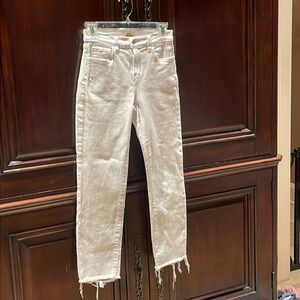 L’agence white cropped jeans size 24